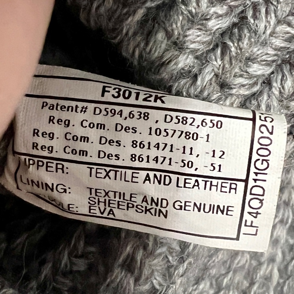 UGG Classic Cardi Knit Grey Boots - Size 10 - Picture 8 of 10